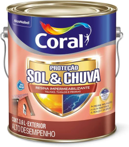 PROTEÇÃO SOL & CHUVA RESINA IMPERMEABILIZANTE INCOLOR 3,6L