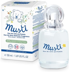 Mustela Perfume Musti Spray 50Ml - Colônia Eau De Soin Infantil Suave - Sem Álcool Hipoalergênico E Fe