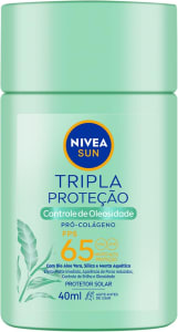 Protetor Solar Fluido Facial NIVEA SUN Tripla Proteção Controle de Oleosidade FPS 65 40ml