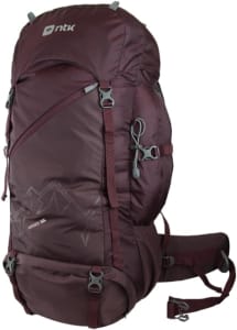 Mochila Andes 55L Em Ripstop Com Ajuste Peitoral e Barriga, Costado Acolchoado - NTK (Preto)