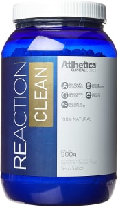 Reaction Clean, Athletica Nutrition, sem Sabor, 900g