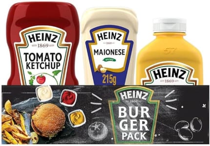 Heinz Pack Hamburger Ketchup 397G + Maionese 215G + Mostarda 255gG