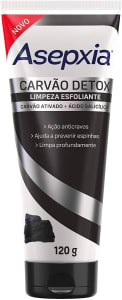 Limpeza Esfoliante Carvão Detox Asepxia, Asepxia