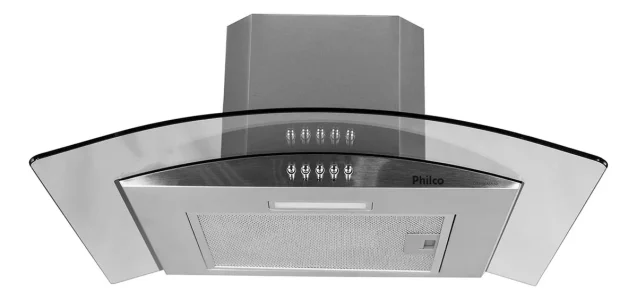 Coifa Philco Pco60g Glass Depurador & Exaustor 60cm Inox Cor Prateado 220v