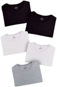 Kit Com 5 Camisetas Básicas Hering - Masculina