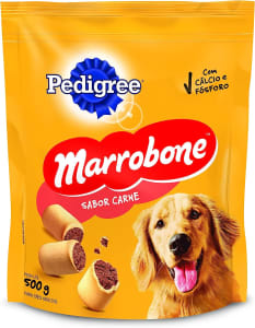 3 Unidades — Biscoito Para Cachorros Pedigree Marrobone Carne Adultos 500g