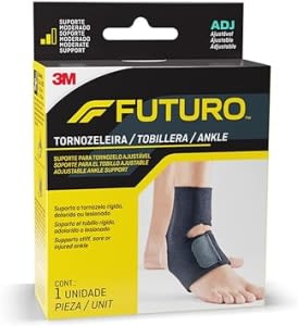 Futuro, 3M, Tornozeleira Confortável, Bilateral - linha basic - Tamanho Ajustável, Cor: Preto