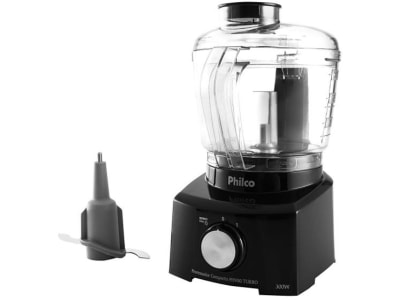 Mini Processador de Alimentos Philco 300W Preto PH900 Turbo 3 em 1 - Processador de Alimentos