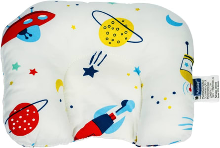 KaBaby Suporte De Cabeça Almofadinha Espaço Kababy Branco Com Azul