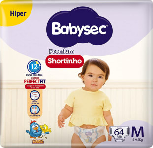 Fralda Babysec Galinha Pintadinha Pants Hiper M - 64 Unidades