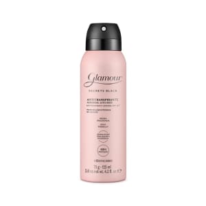 Desodorante Antitranspirante Aerossol Glamour Secrets Black 75g/125ml