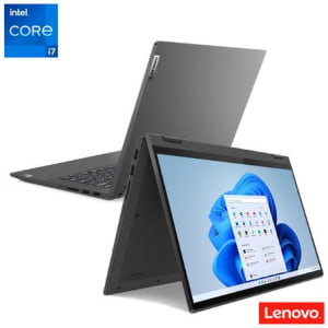 Notebook 2 em 1 Lenovo,Intel Core i7-1165G7,8GB,256GB SSD,Tela 14",Placa Vídeo Intel Iris Xe,IdeaPad Flex 5i- 82LT0