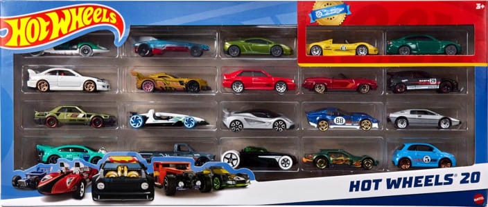 Brinquedo Hot Wheels Pacote 20 Carros Mattel - H7045