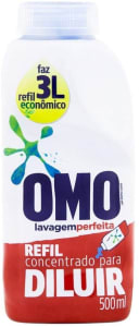 Sabão Líquido OMO Lavagem Perfeita para diluir, 500ml rende 3L