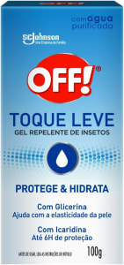 OFF! Repelente Toque Leve Gel, Protege contra Mosquitos, com Icaridina e Glicerina, 100g