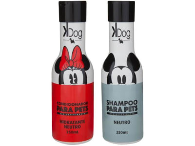 Kit Shampoo e Condicionador Cachorro e Gato - Neutro K-Dog Disney 250ml - Magazine Ofertaesperta