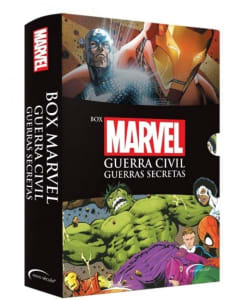 Livro Box - Marvel: Guerra Civil e Guerras Secretas (Edição Slim) + Pôster