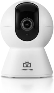 Smart Câmera Bot Wi-Fi 360° Positivo Casa Inteligente 2ª Geração, 1080p Full HD, 15 FPS, Detecção de Movimentos, Visão Noturna, Áudio Bidirecional - Bivolt, Compatível com Alexa