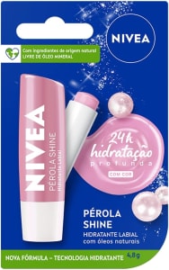 NIVEA Hidratante Labial Pérola Shine 4,8 G