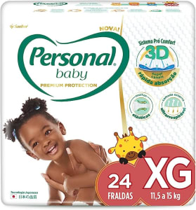 Fralda Personal Baby Premium Protection XG 24 Unidades