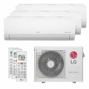 Ar Condicionado Multi Split Tri Split LG Inverter 21000 BTUS (2x7000+1x9000) Q/F Branco A3UW21GFAC