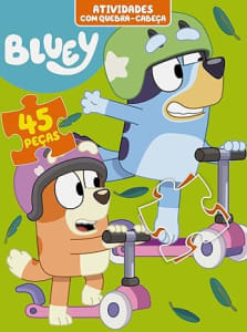 Bluey Atividades com Quebra-Cabeça