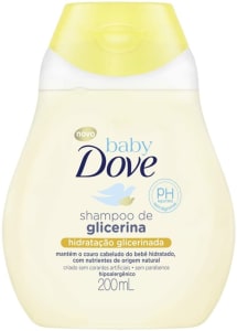 2 Unidades de Shampoo de Glicerina Baby Dove Hidratação Glicerinada 200ml cada