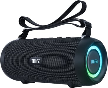 MIFA A90 Caixas de Som Portáteis Bluetooth, Alto-falante Bluetooth portátil IPX7 à prova d'água, 60W Bass, Emparelhamento estéreo sem fio, Mic embutido, Suporte Micro SD, USB, AUX-in, USB-C Charing