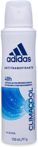 10 Unidades - Desodorante Aerossol Climacool Feminino Adidas - 150ml
