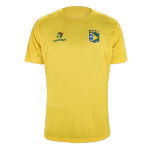 Tam P, M — Camisa Topper Seleção Brasil Combate Masculina - Amarelo