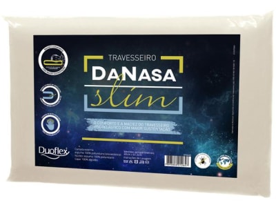 Travesseiro Nasa Duoflex Plano DaNasa Slim - Magazine Ofertaesperta