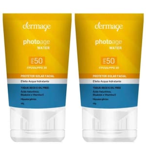 Dermage Photoage Water Kit com 2 Unidades Protetor Solar Facial FPS50 40g - Protetor Solar Facial Dermocosmético - Magazine Ofertaesperta