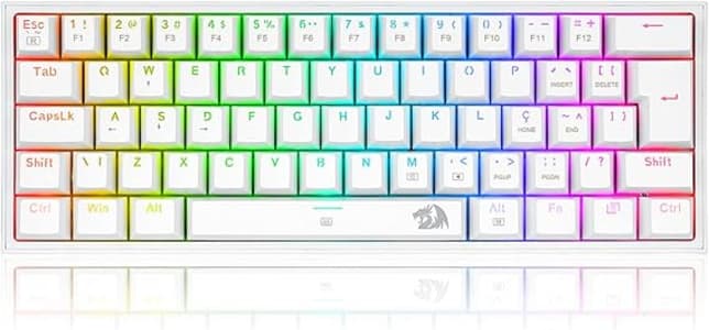 Teclado Mecanico Gamer Fizz Rgb Branco Switch Vermelho