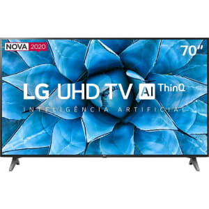 Smart TV 70" 4K LG UHD ThinQ AI 70UR8750PSA HDR Bluetooth Alexa Google Assistente Airplay2 3 HDMI