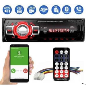 Aparelho De Som Carro Automotivo Bluetooth Pendrive Rádio Sd