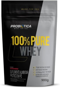 100% Pure Whey Refil (900g), Morango