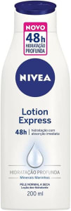 NIVEA Loção Hidratante Lotion Express 48h Hidratação Profunda 200ml