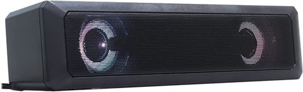 Caixa de Som para PC Subwoofer USB LED - KP-RO802