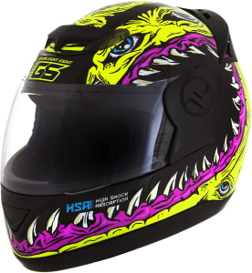 Pro Tork Capacete Evolution G6 Jaws 56 Preto/Amarelo Neon