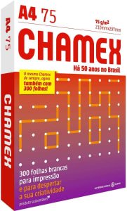 Papel Sulfite Chamex A4 75 Gramas - 300 Folhas