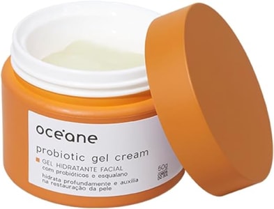 Gel Hidratante Facial Com Probióticos e Esqualano Océane Probiotic Gel Cream 50g