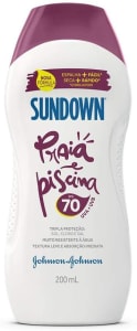 Protetor Solar Praia e Piscina Sundown FPS 70 - 200ml