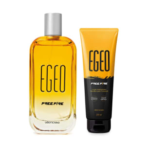 Combo Egeo Free Fire: Desodorante Colônia 90ml + Loção Hidratante Corporal 270ml