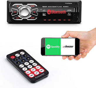 Som Automotivo First Option MP3 Player com Bluetooth Entrada USB Auxiliar Cartão SD + Controle