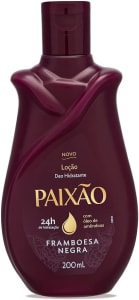 10 Unidades Paixão Loção Hidratante Framboesa Negra Com Ação Desodorante 200Ml