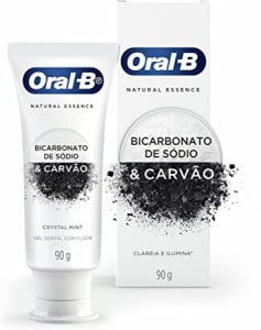 Creme Dental Oral-B Natural Essence Bicarbonato De Sódio e Carvão 90g