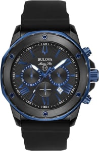 Bulova Relógio Masculino Marine Star 'Series A' Com Cronógrafo De Quartzo, Marcadores Luminosos, Mostrador...