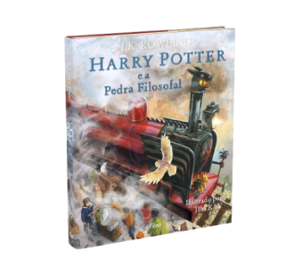 Livro Harry Potter e a Pedra Filosofal Edição Ilustrada
