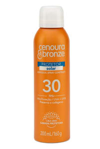 Protetor Solar Aerossol Cenoura E Bronze Fps30 200Ml