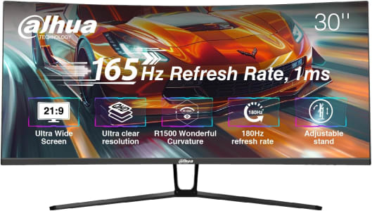 Monitor Gamer Ultrawide Dahua 30'' WFHD 200Hz 1MS DCR Inteligente Adaptive-Sync HDMI DP VA Preto - DHI-LM30-E330CA